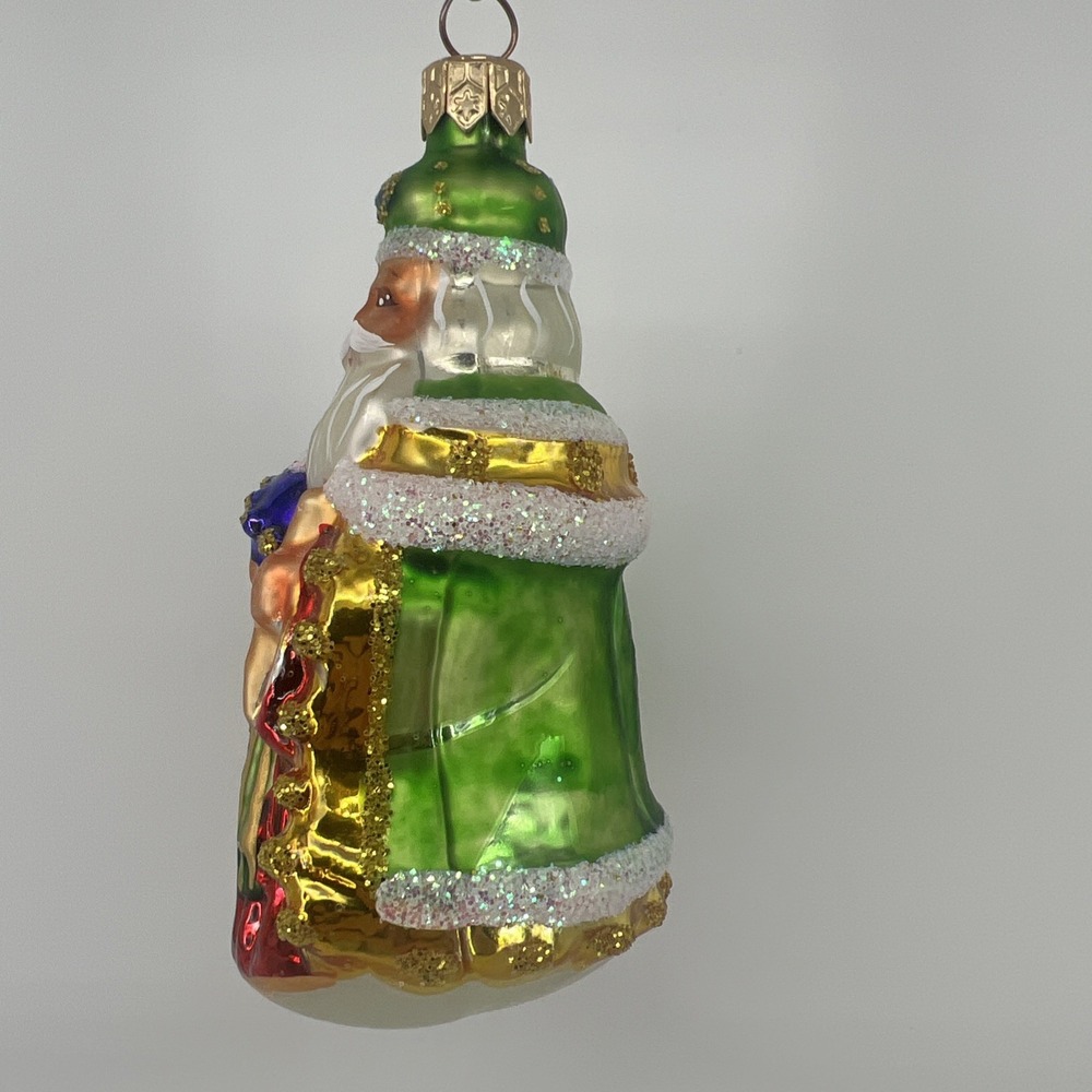 Christopher Radko Blown Glass "Westminster Santa" Christmas Ornament 4.5" - Picture 5 of 10